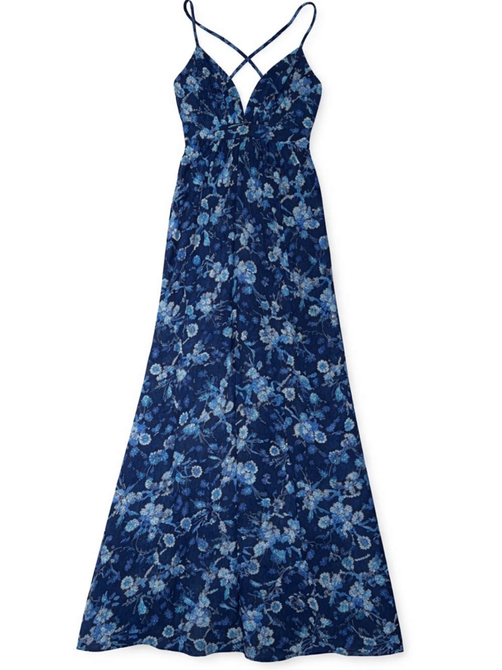 NWT Blue Floral Maxi Dress - Forever 21